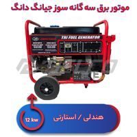 موتور برق سه گانه سوز 12 کیلووات جیانگ دانگ JD12000 THEB-LPG-NG